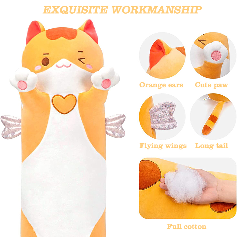 50/70/90/110/130/150cm kawaii cat kitten plush pillow stuffed animals toys doll cat plush pillow