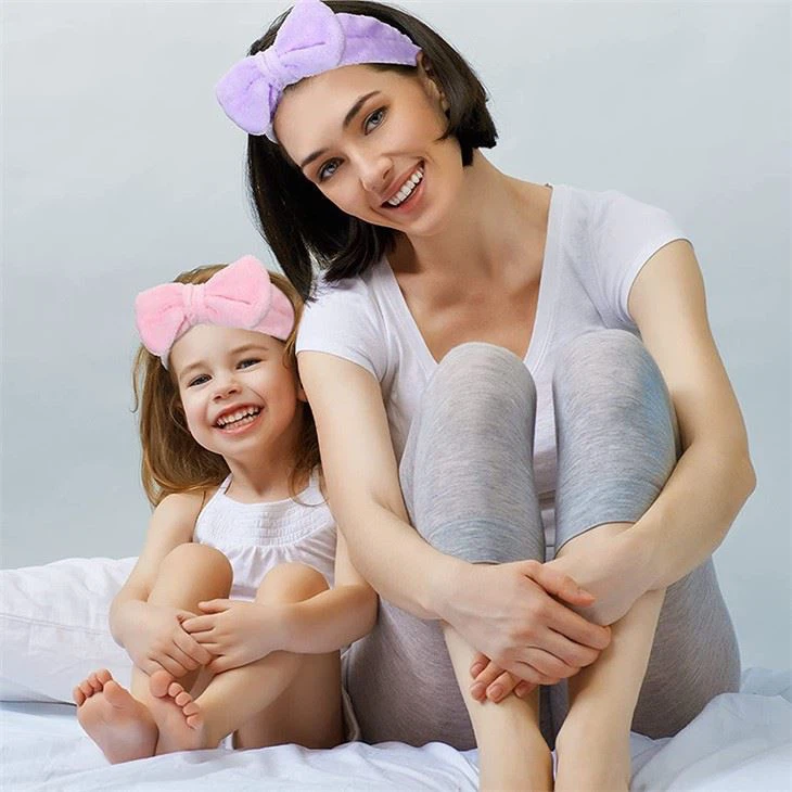 Soft Coral Fleece Makeup Headband