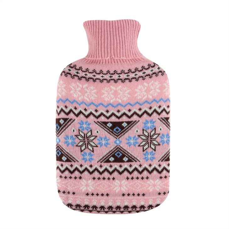 Wearable Rubber Hot Water Bottle Knitted Cover