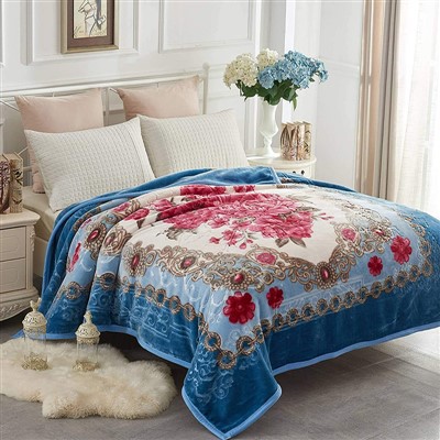 Manta de cama de visón de invierno de lujo