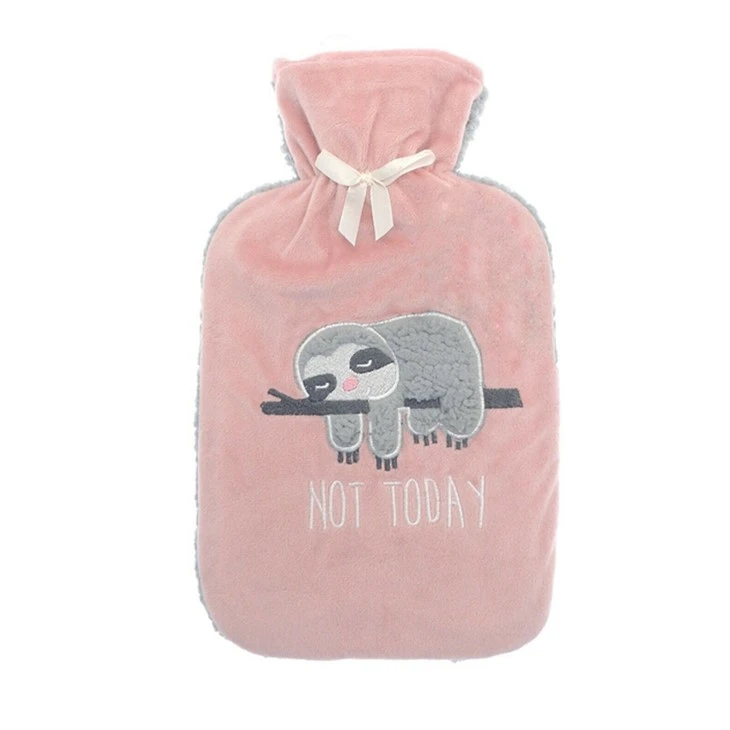 high quality fur hot water bottle cover