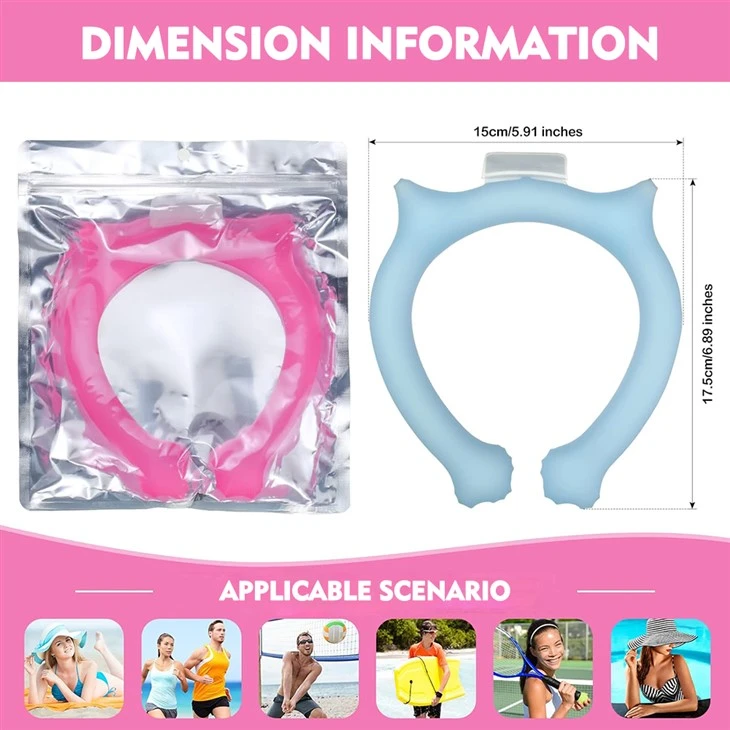 Tpu / Pcm Reusable Neck Cooling Wrap Ice Pack