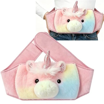 Funda para cinturón con botella de agua caliente Unicornio de 1000 ml
