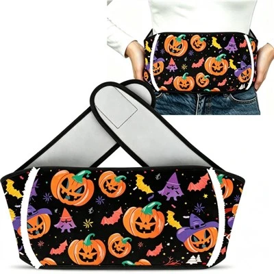 Bolsa de goma para botella de agua caliente, cinturón, regalos de Halloween, Holly